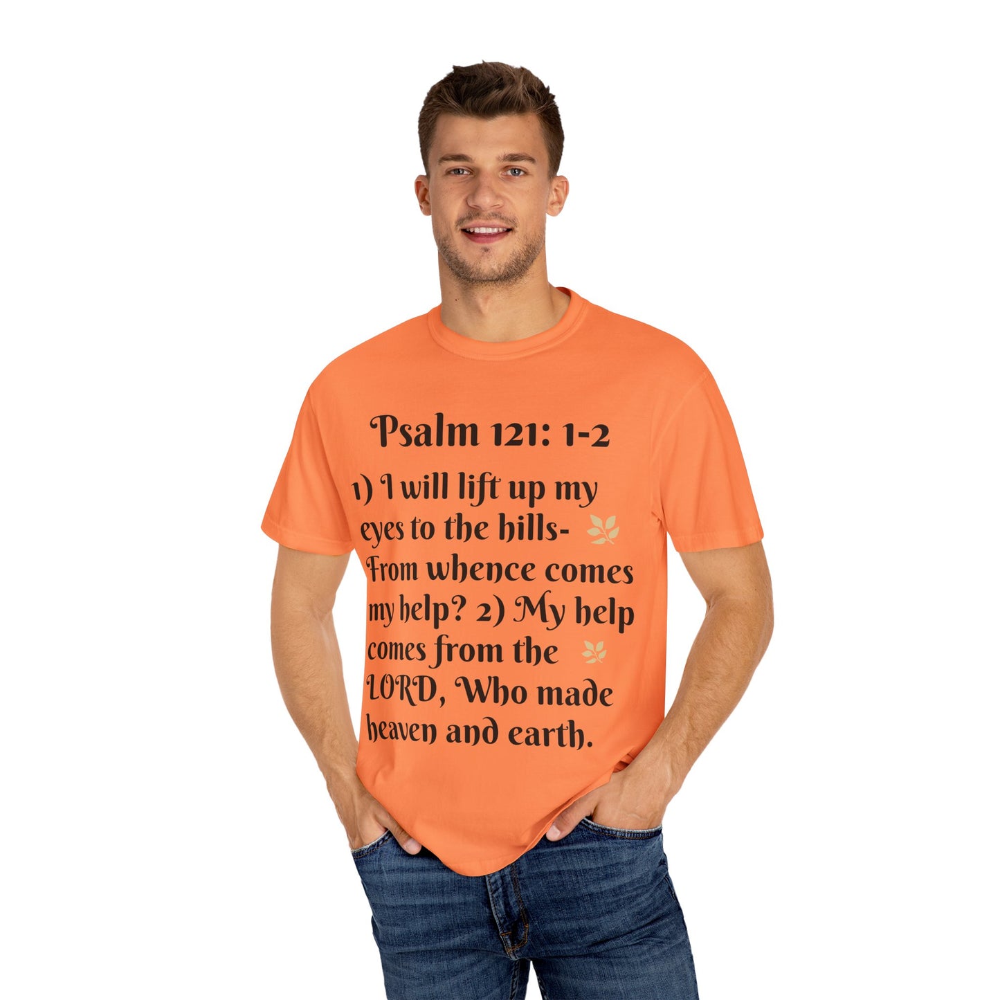 Inspirational Bible Verse T-Shirt, Faith Shirt, Spiritual Gift, Christian Apparel, Psalm 121 Tees, Prayer Shirt, Unisex Tee