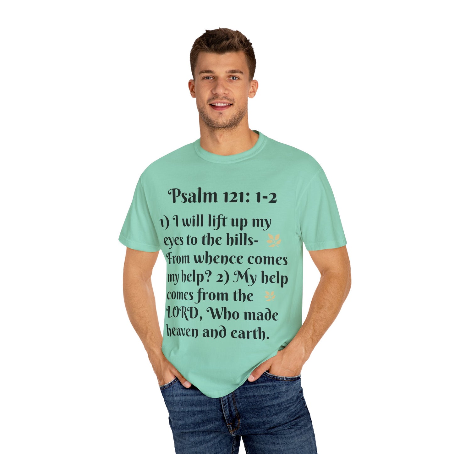 Inspirational Bible Verse T-Shirt, Faith Shirt, Spiritual Gift, Christian Apparel, Psalm 121 Tees, Prayer Shirt, Unisex Tee