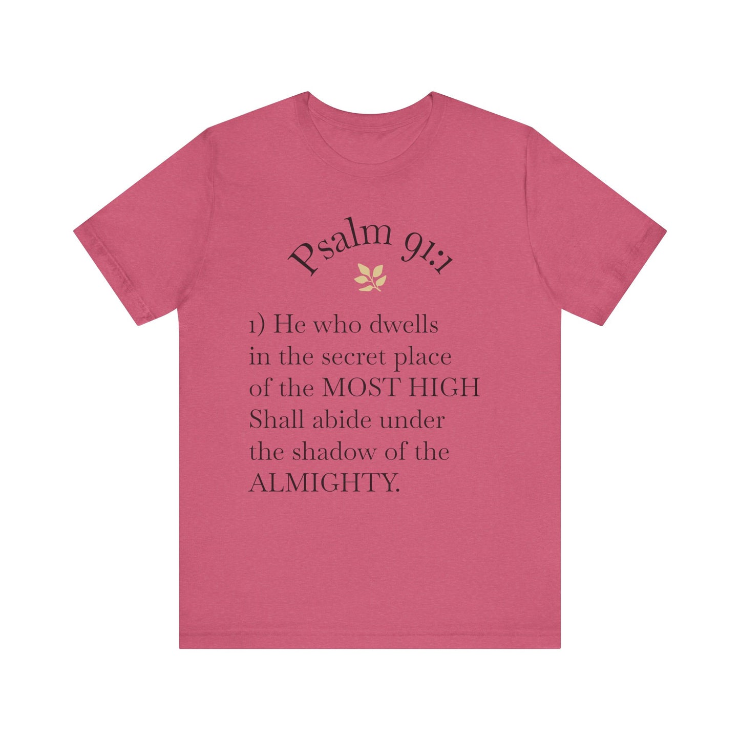 Inspirational Quote Tee, Faith-Based Apparel, Gift for Religious Holidays, Christian T-Shirt, Scripture Inspired Clothing