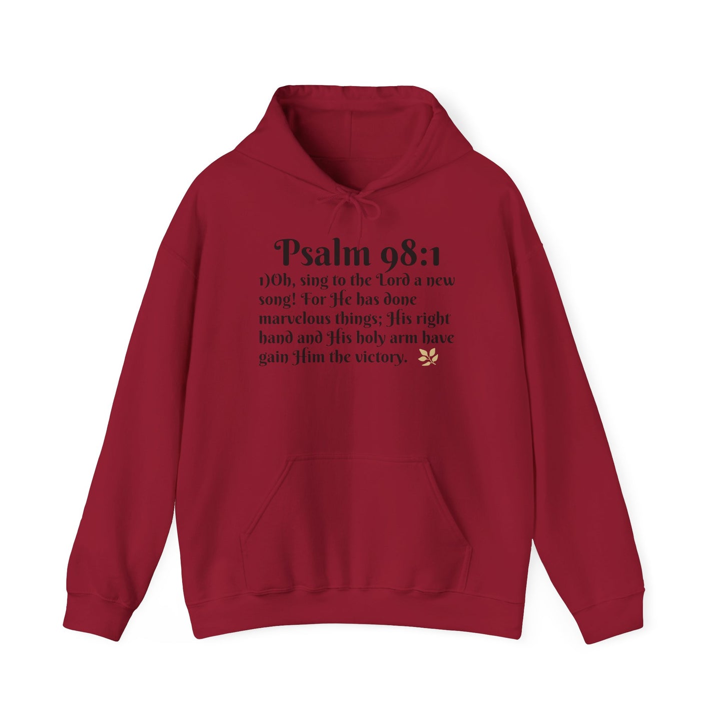 Faith-Inspired Unisex Heavy Blend Hoodie - Psalm 98:1 Verse Sweatshirt for Comfort & Inspiration, Cozy Gift, Church Apparel, Bible [...]