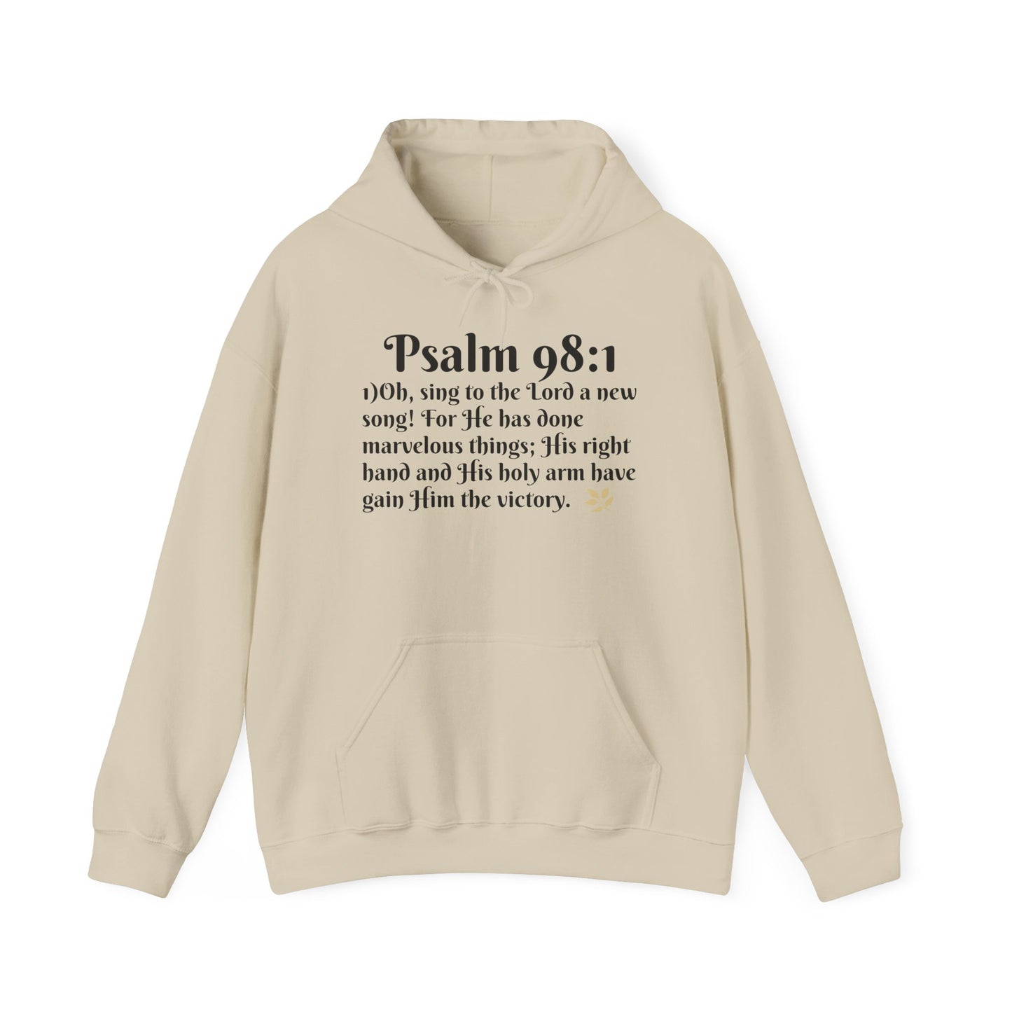 Faith-Inspired Unisex Heavy Blend Hoodie - Psalm 98:1 Verse Sweatshirt for Comfort & Inspiration, Cozy Gift, Church Apparel, Bible [...]