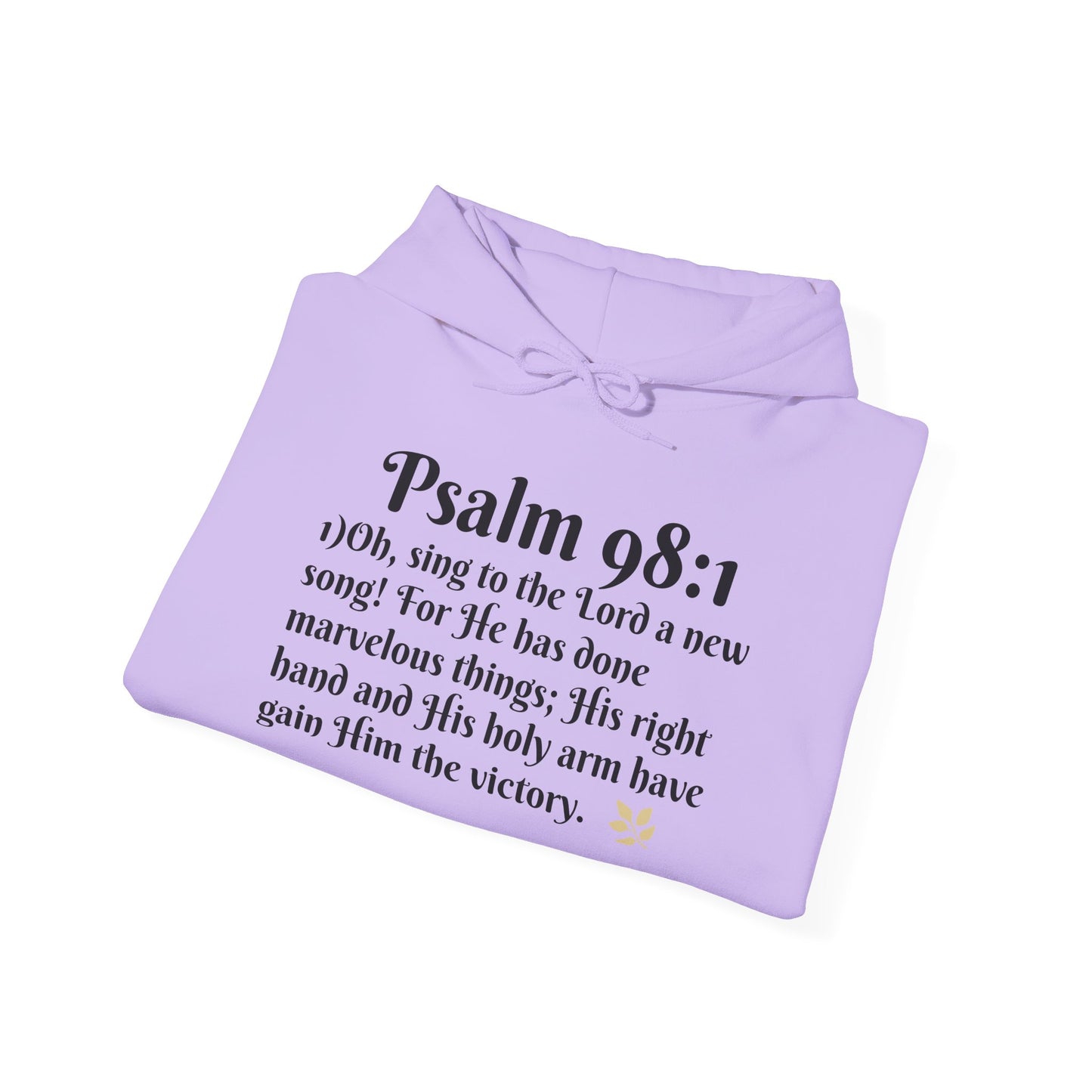 Faith-Inspired Unisex Heavy Blend Hoodie - Psalm 98:1 Verse Sweatshirt for Comfort & Inspiration, Cozy Gift, Church Apparel, Bible [...]