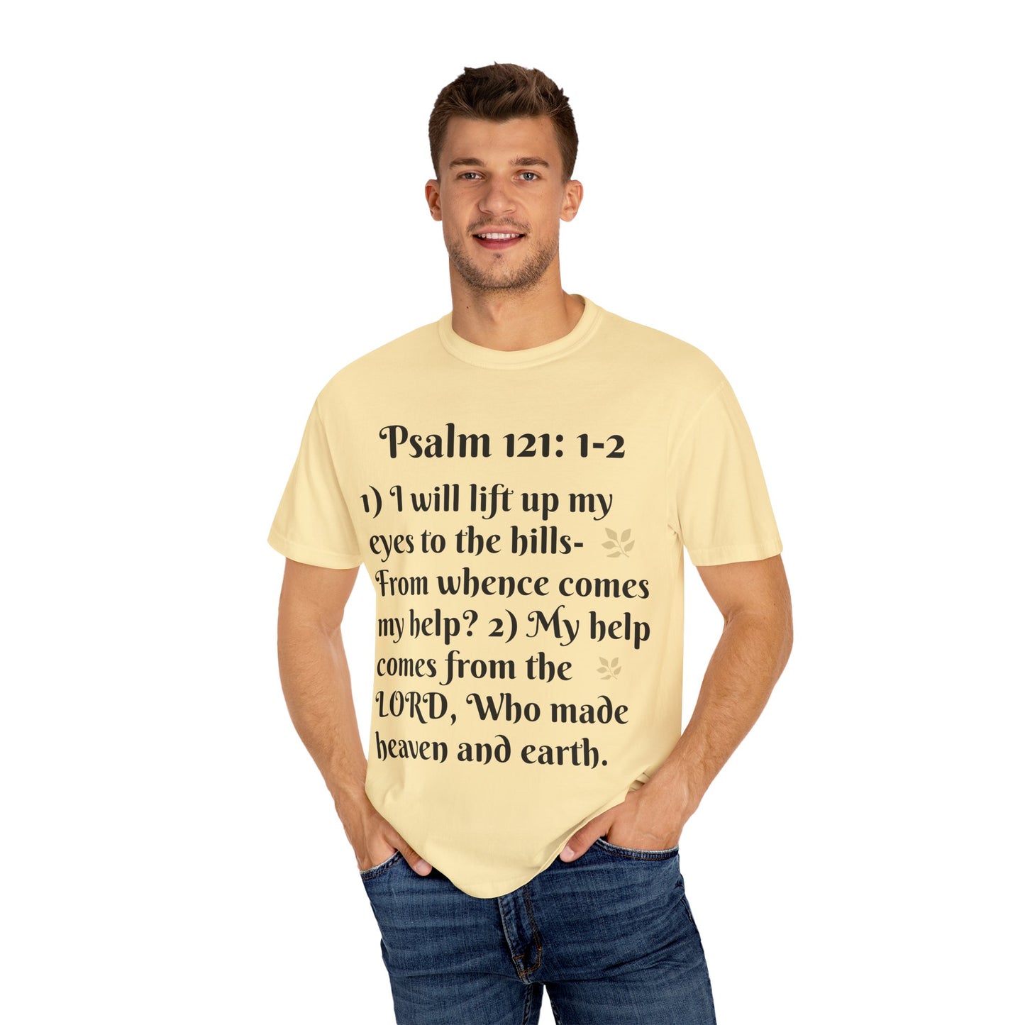 Inspirational Bible Verse T-Shirt, Faith Shirt, Spiritual Gift, Christian Apparel, Psalm 121 Tees, Prayer Shirt, Unisex Tee