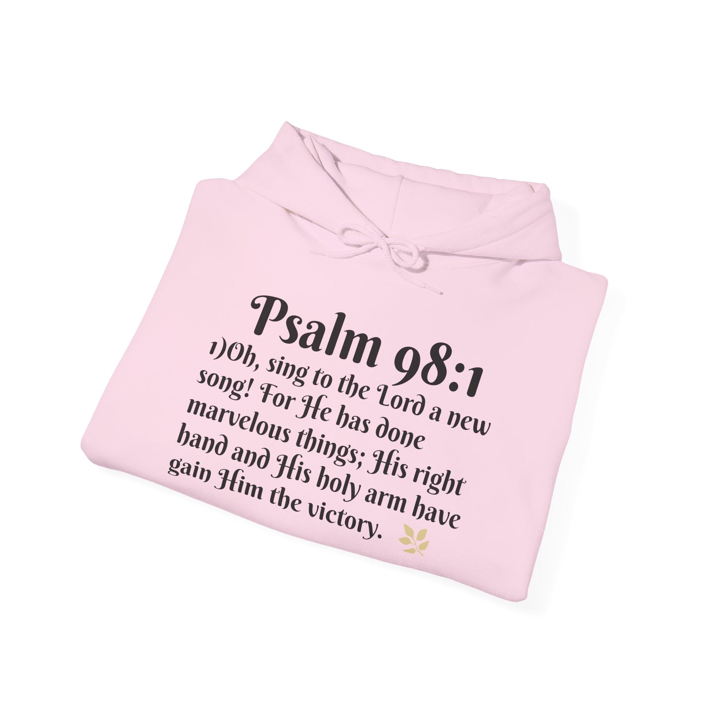 Faith-Inspired Unisex Heavy Blend Hoodie - Psalm 98:1 Verse Sweatshirt for Comfort & Inspiration, Cozy Gift, Church Apparel, Bible [...]