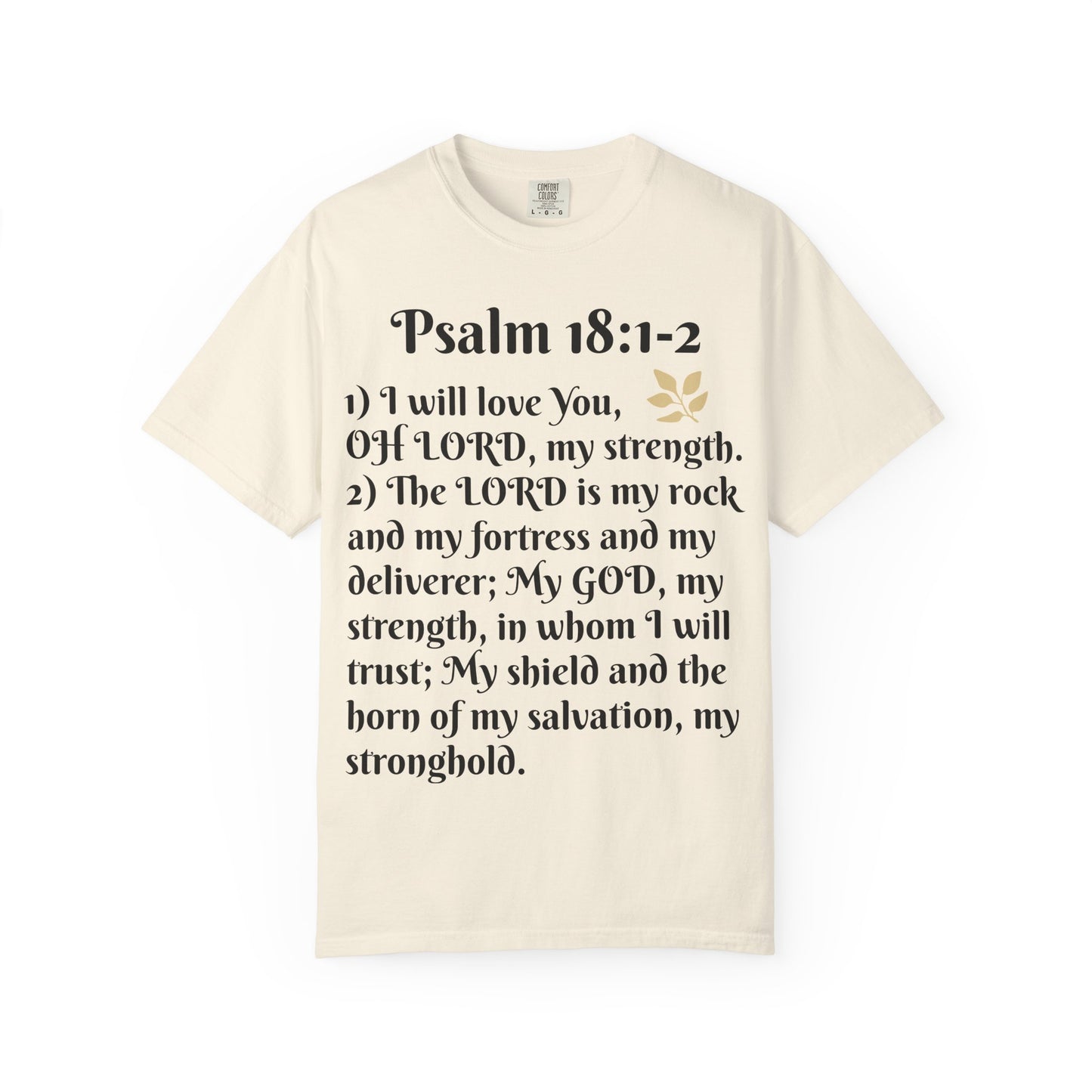 Faith-Inspired Unisex T-Shirt, Psalm 18:1-2 Shirt, Christian Gift, Inspirational Tee, Spiritual Apparel