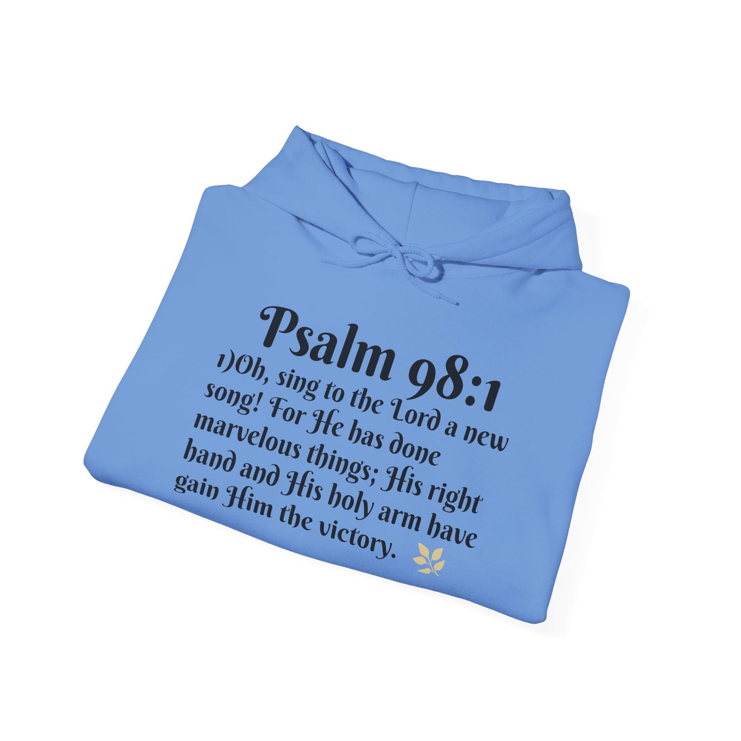 Faith-Inspired Unisex Heavy Blend Hoodie - Psalm 98:1 Verse Sweatshirt for Comfort & Inspiration, Cozy Gift, Church Apparel, Bible [...]
