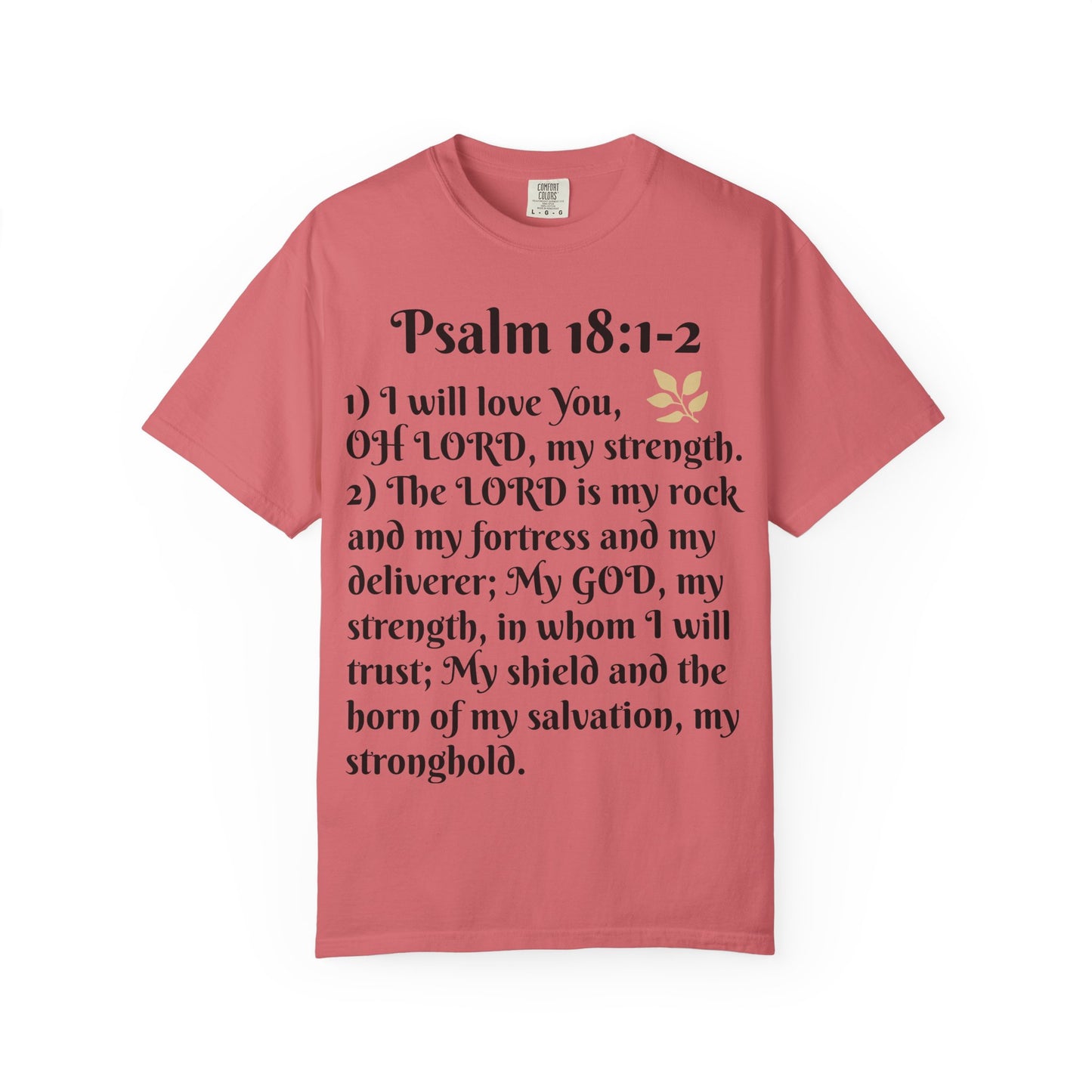 Faith-Inspired Unisex T-Shirt, Psalm 18:1-2 Shirt, Christian Gift, Inspirational Tee, Spiritual Apparel