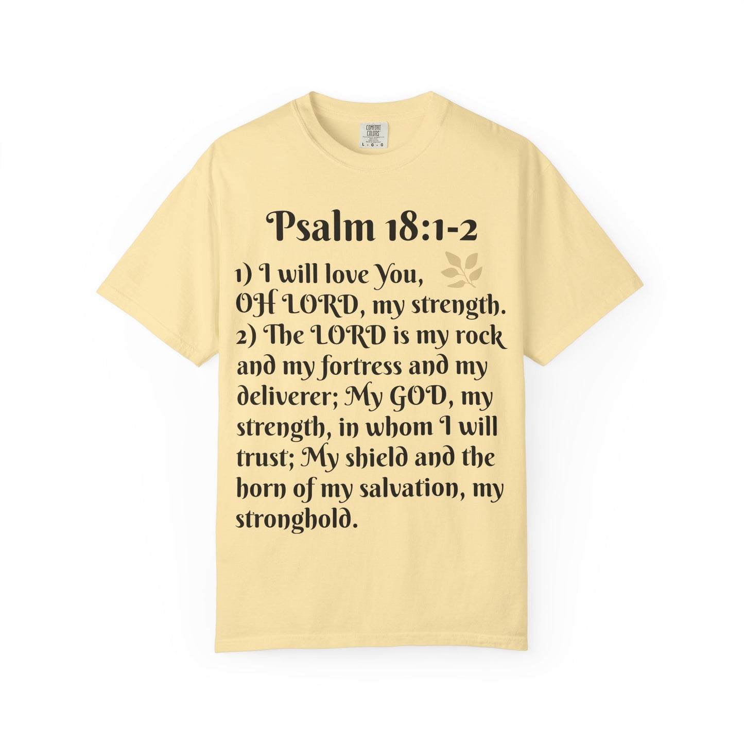 Faith-Inspired Unisex T-Shirt, Psalm 18:1-2 Shirt, Christian Gift, Inspirational Tee, Spiritual Apparel