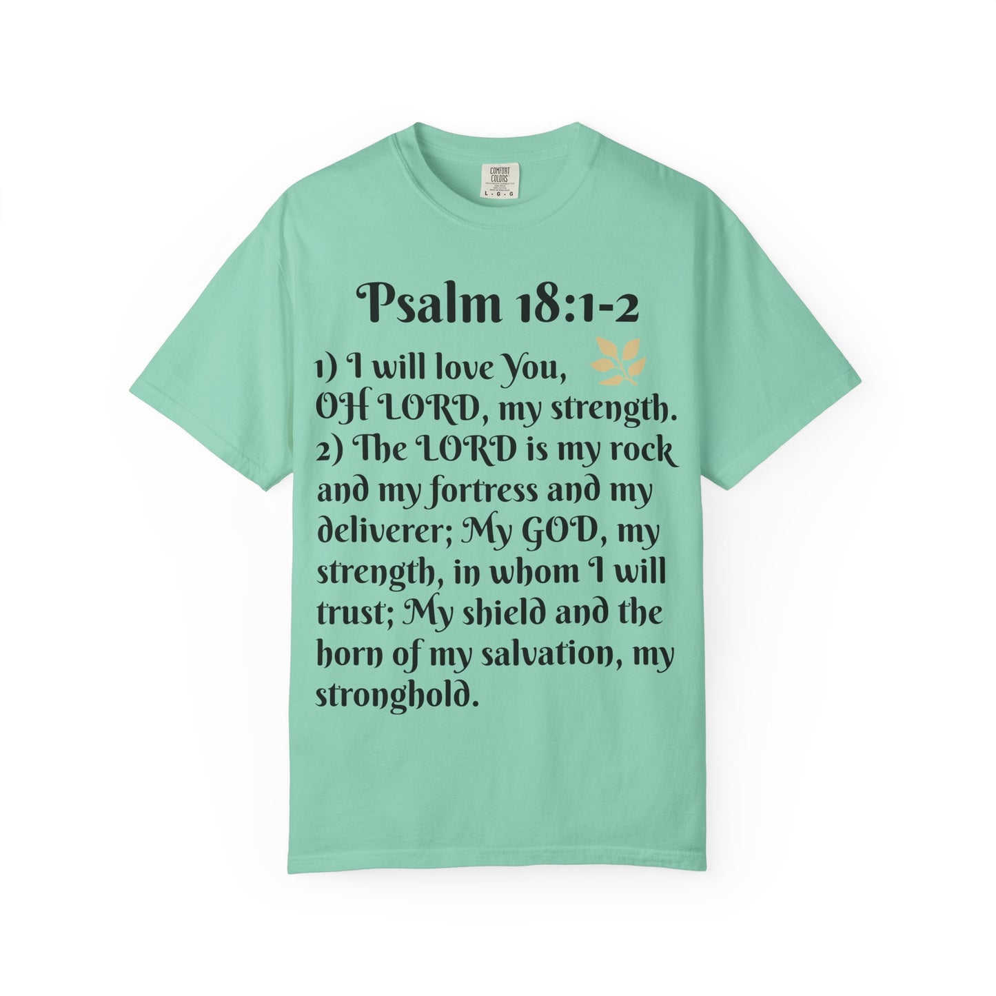 Faith-Inspired Unisex T-Shirt, Psalm 18:1-2 Shirt, Christian Gift, Inspirational Tee, Spiritual Apparel