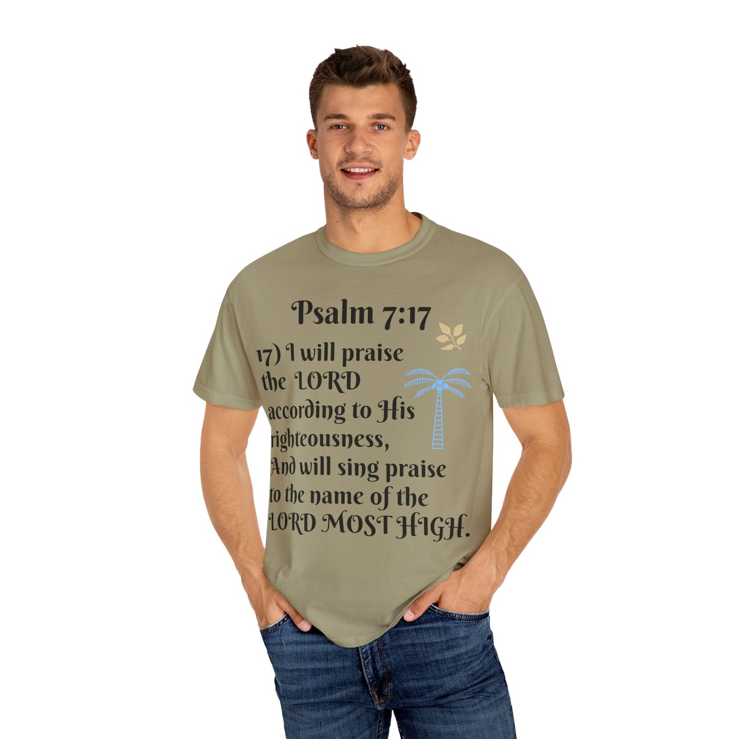 Inspirational Bible Verse T-shirt | Psalm 7:17 Christian Apparel, Faith-Based Gift, Unisex Tee, Spiritual Clothing, Casual Wear