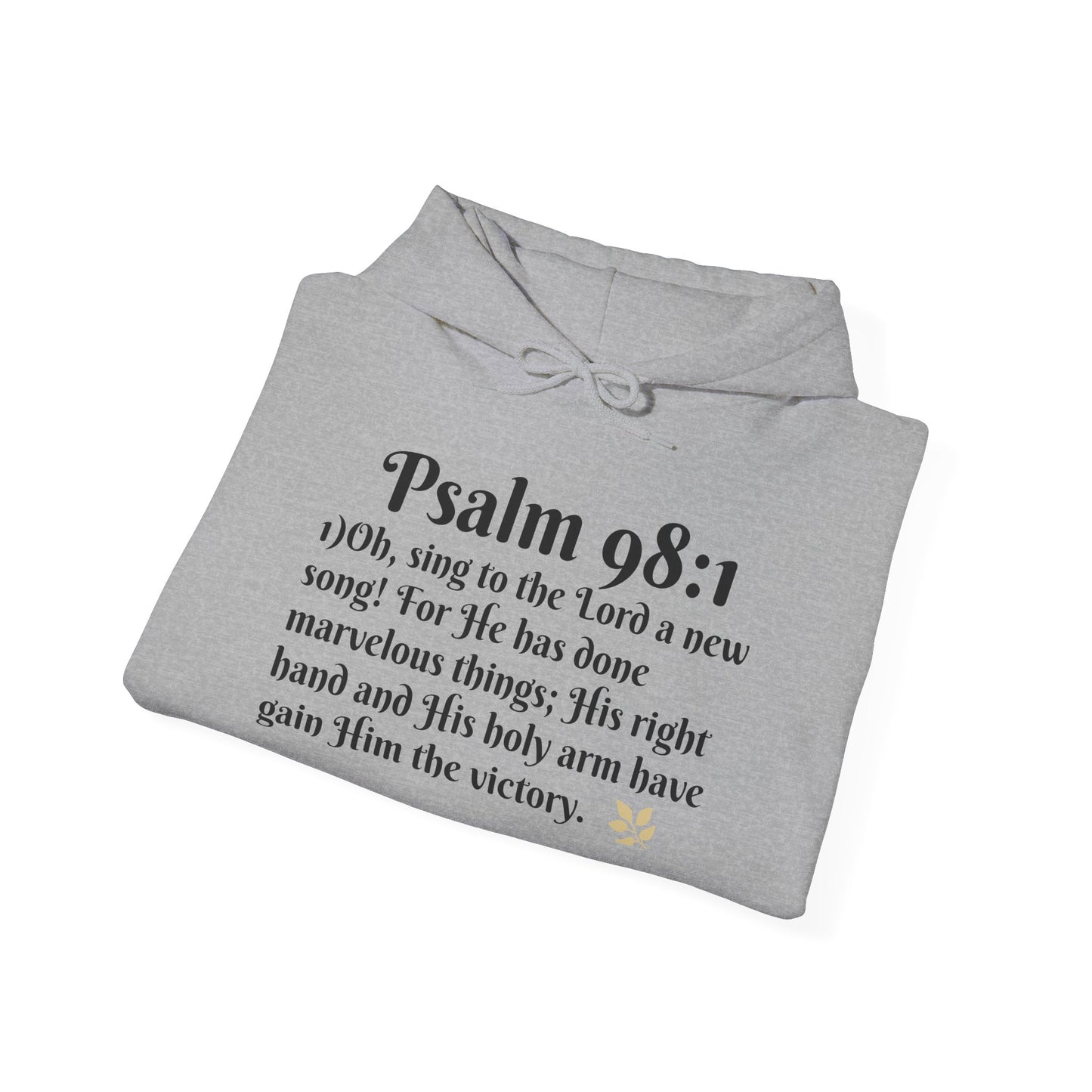 Faith-Inspired Unisex Heavy Blend Hoodie - Psalm 98:1 Verse Sweatshirt for Comfort & Inspiration, Cozy Gift, Church Apparel, Bible [...]