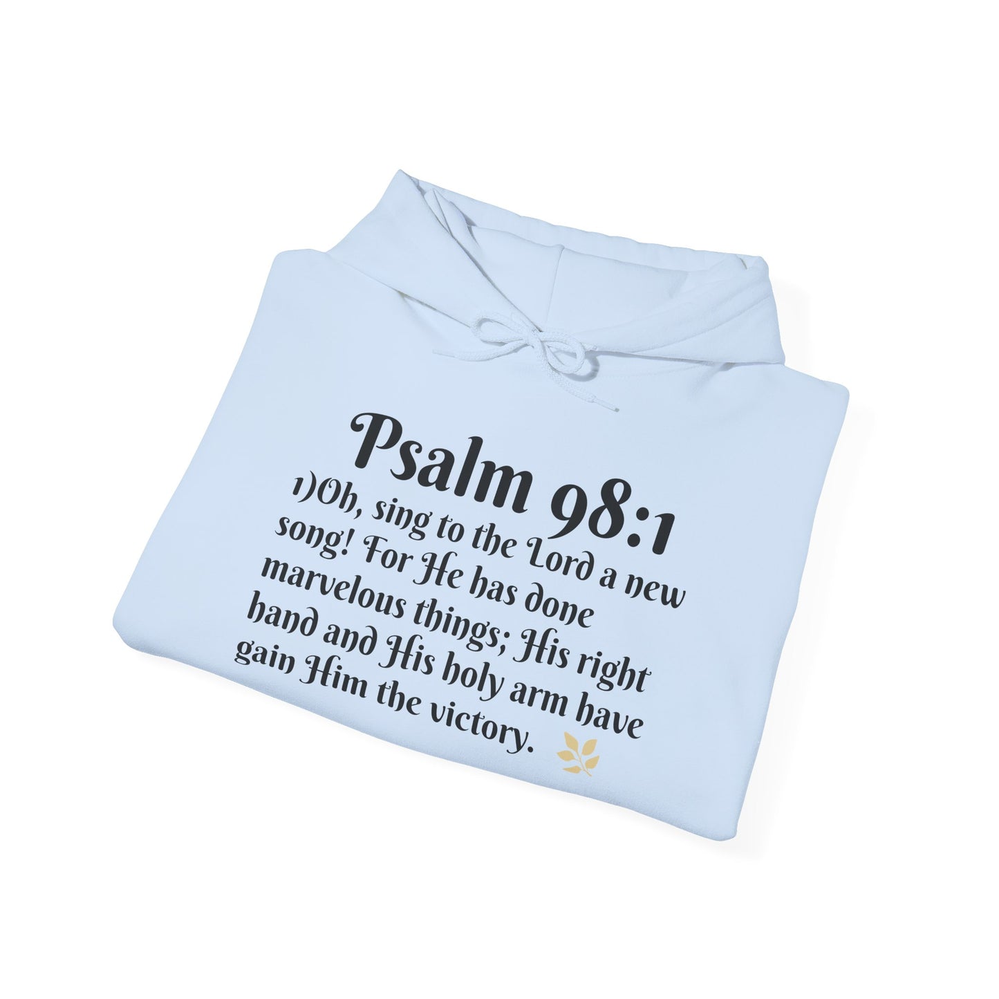 Faith-Inspired Unisex Heavy Blend Hoodie - Psalm 98:1 Verse Sweatshirt for Comfort & Inspiration, Cozy Gift, Church Apparel, Bible [...]