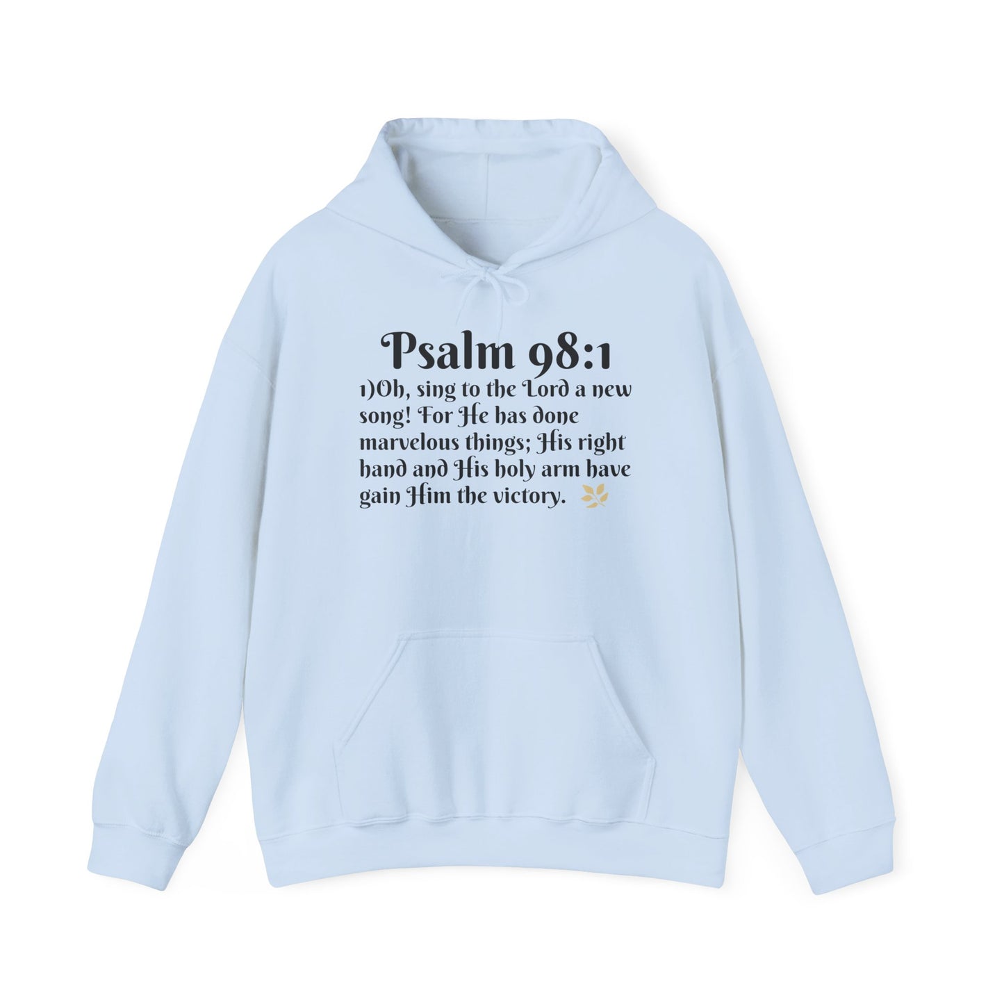 Faith-Inspired Unisex Heavy Blend Hoodie - Psalm 98:1 Verse Sweatshirt for Comfort & Inspiration, Cozy Gift, Church Apparel, Bible [...]