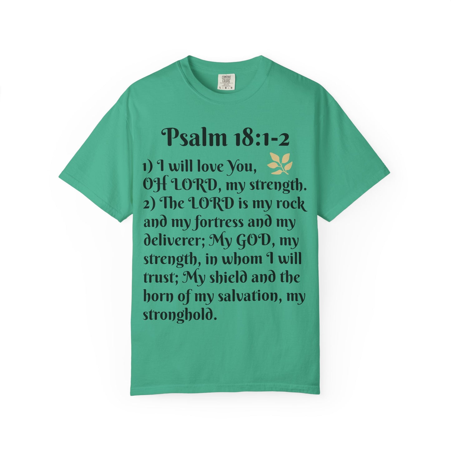 Faith-Inspired Unisex T-Shirt, Psalm 18:1-2 Shirt, Christian Gift, Inspirational Tee, Spiritual Apparel