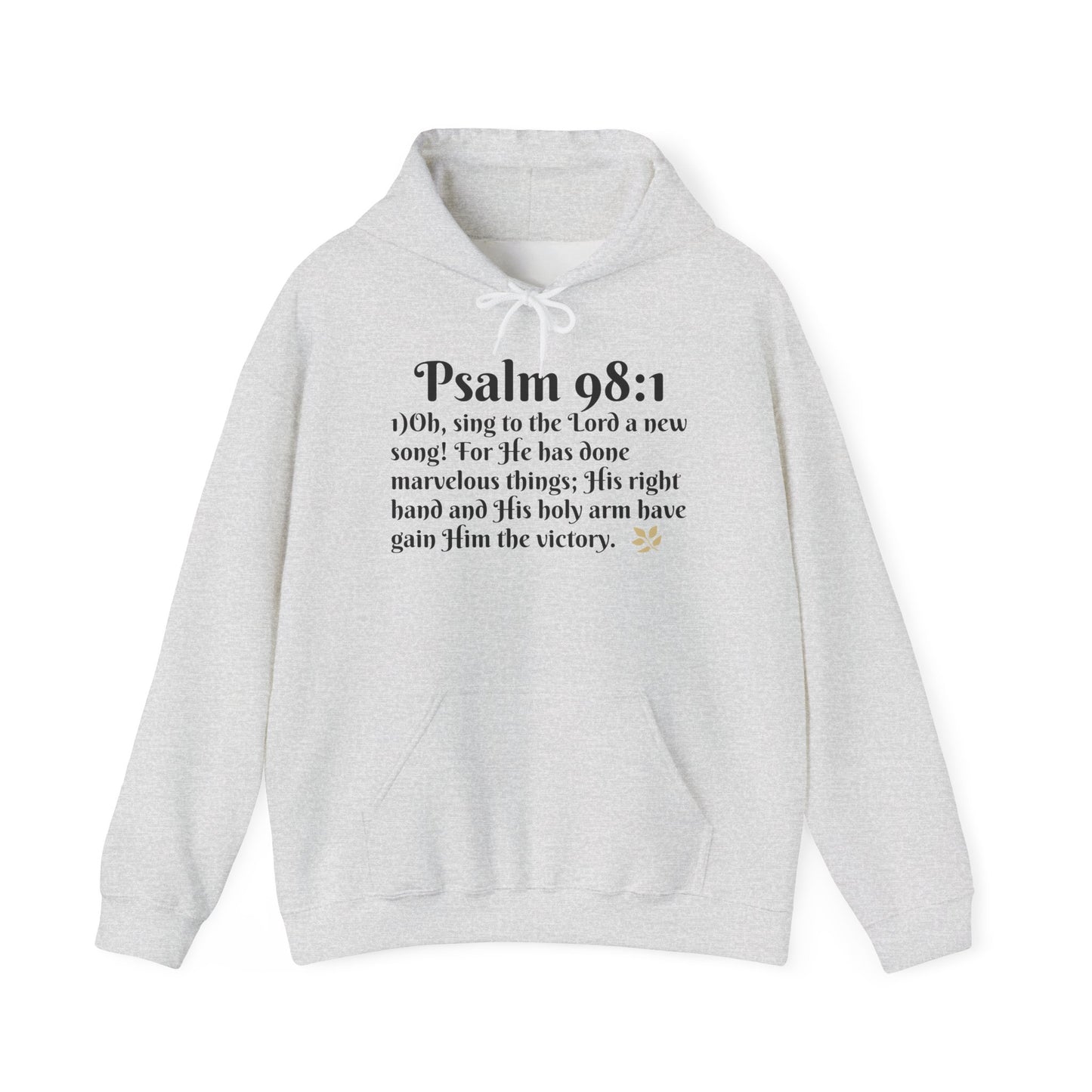 Faith-Inspired Unisex Heavy Blend Hoodie - Psalm 98:1 Verse Sweatshirt for Comfort & Inspiration, Cozy Gift, Church Apparel, Bible [...]