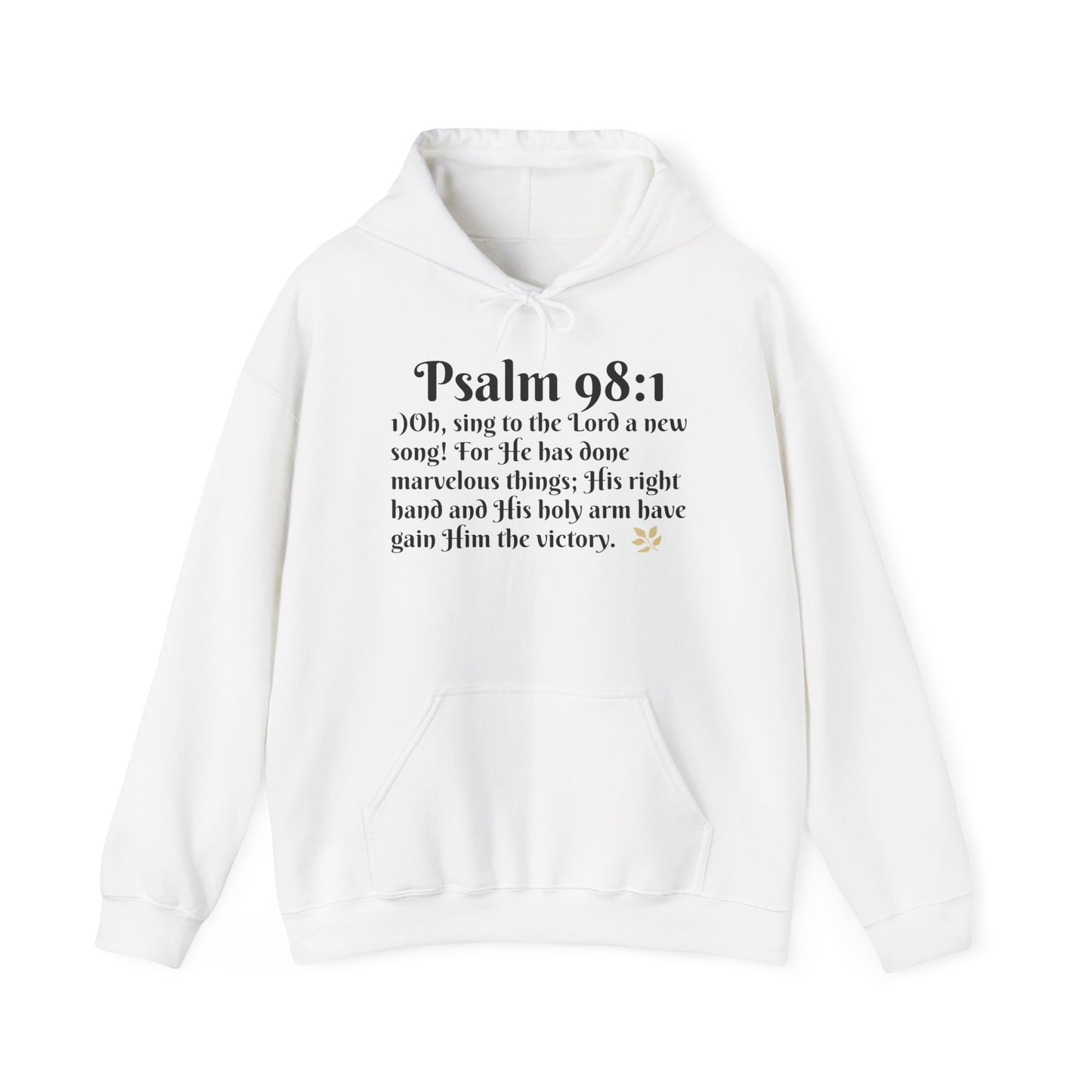 Faith-Inspired Unisex Heavy Blend Hoodie - Psalm 98:1 Verse Sweatshirt for Comfort & Inspiration, Cozy Gift, Church Apparel, Bible [...]