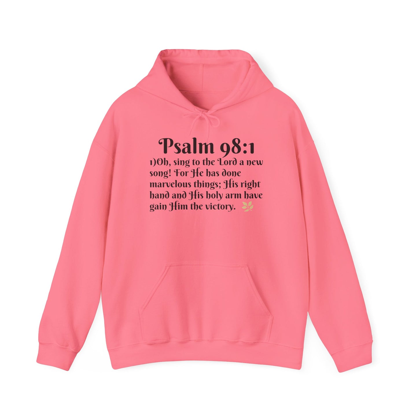 Faith-Inspired Unisex Heavy Blend Hoodie - Psalm 98:1 Verse Sweatshirt for Comfort & Inspiration, Cozy Gift, Church Apparel, Bible [...]
