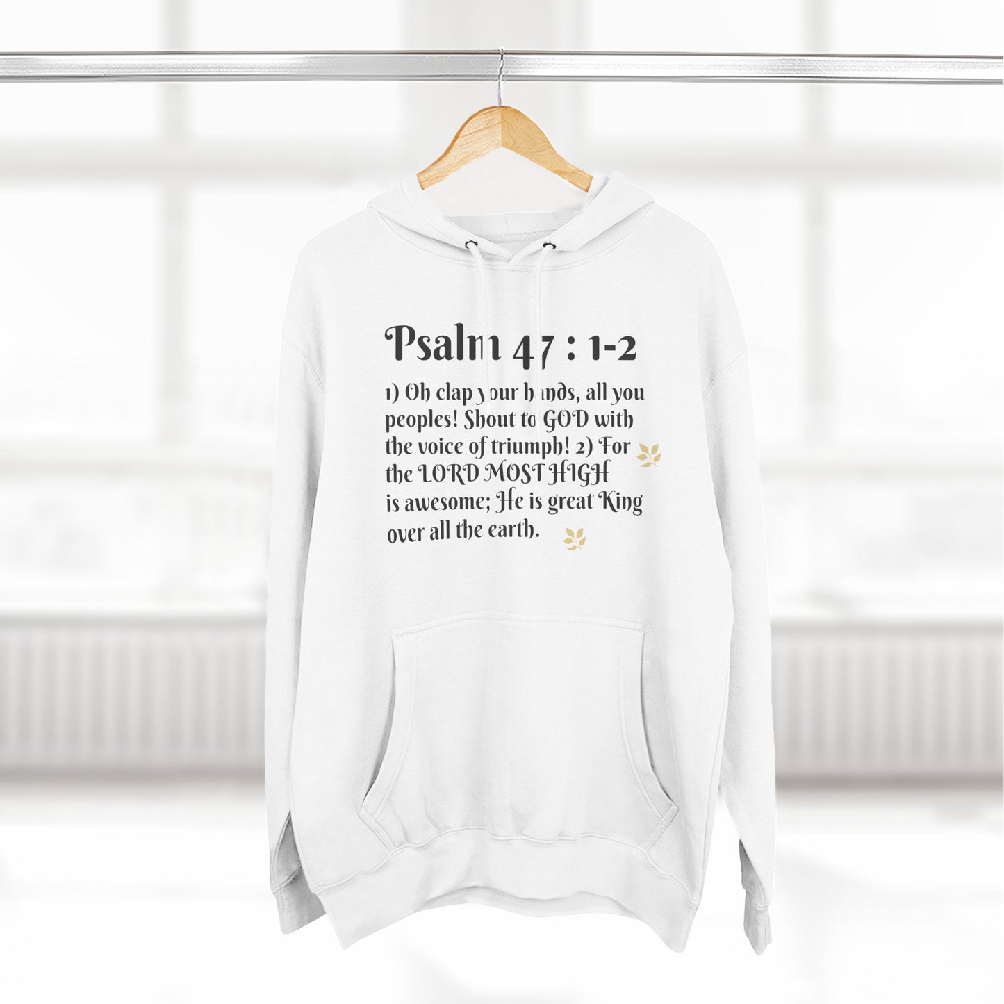 Inspirational Bible Verse Hoodie, Faith Sweatshirt, Religious Gift, Cozy Church Attire, Christian Apparel