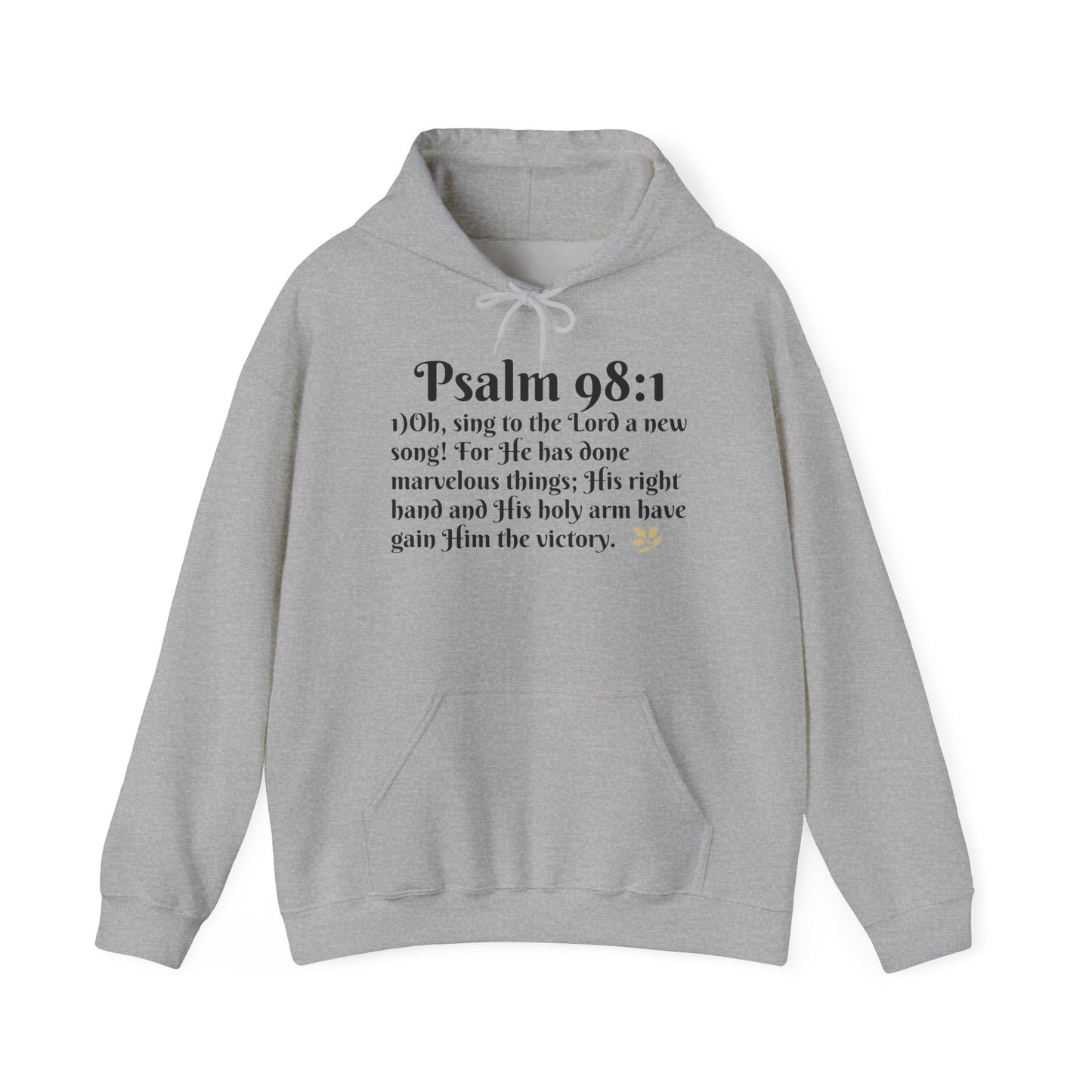 Faith-Inspired Unisex Heavy Blend Hoodie - Psalm 98:1 Verse Sweatshirt for Comfort & Inspiration, Cozy Gift, Church Apparel, Bible [...]